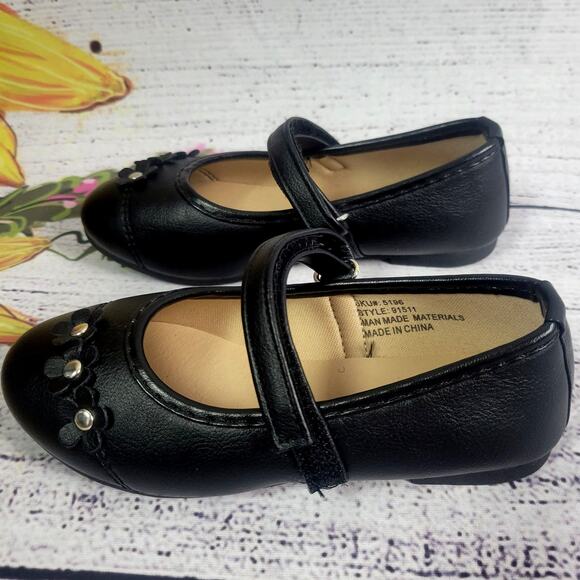 JOSMO Toddler Girl's Black Dress Shoes Size 8 NWOT - Picture 2 of 9